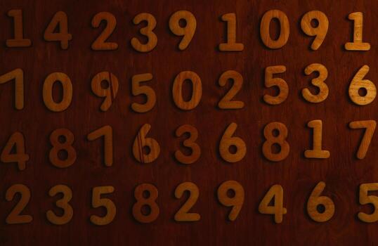 Background of numbers. from zero to nine. Numbers texture. Finance data concept. Mathematic. Seamless pattern with numbers. financial crisis concept. Business success. photo