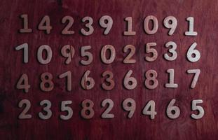 Background of numbers. from zero to nine. Numbers texture. Finance data concept. Mathematic. Seamless pattern with numbers. financial crisis concept. Business success. photo