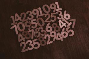 Background of numbers. from zero to nine. Numbers texture. Finance data concept. Mathematic. Seamless pattern with numbers. financial crisis concept. Business success. photo