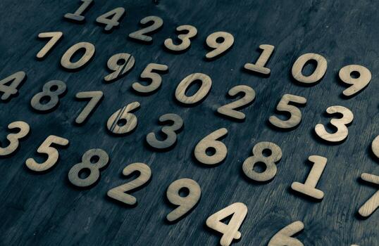 Background of numbers. from zero to nine. Numbers texture. Finance data concept. Mathematic. Seamless pattern with numbers. financial crisis concept. Business success. photo