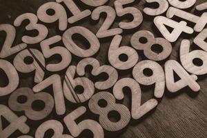Background of numbers. from zero to nine. Numbers texture. Finance data concept. Mathematic. Seamless pattern with numbers. financial crisis concept. Business success. photo