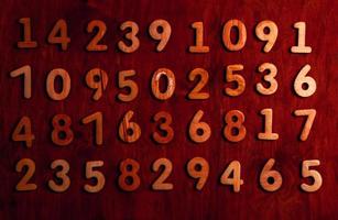 Background of numbers. from zero to nine. Numbers texture. Finance data concept. Mathematic. Seamless pattern with numbers. financial crisis concept. Business success. photo