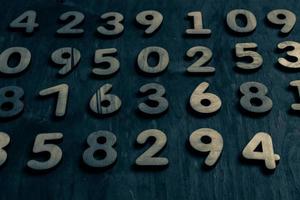 Background of numbers. from zero to nine. Numbers texture. Finance data concept. Mathematic. Seamless pattern with numbers. financial crisis concept. Business success. photo