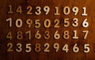 Background of numbers. from zero to nine. Numbers texture. Finance data concept. Mathematic. Seamless pattern with numbers. financial crisis concept. Business success. photo