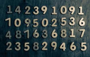 Background of numbers. from zero to nine. Numbers texture. Finance data concept. Mathematic. Seamless pattern with numbers. financial crisis concept. Business success. photo