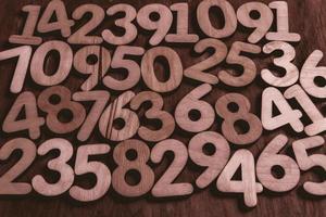 Background of numbers. from zero to nine. Numbers texture. Finance data concept. Mathematic. Seamless pattern with numbers. financial crisis concept. Business success. photo