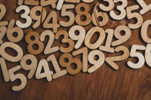 Background of numbers. from zero to nine. Numbers texture. Finance data concept. Mathematic. Seamless pattern with numbers. financial crisis concept. Business success. photo
