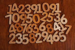 Background of numbers. from zero to nine. Numbers texture. Finance data concept. Mathematic. Seamless pattern with numbers. financial crisis concept. Business success. photo