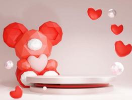 3D Cute Baer for Valentine's day photo