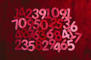 Background of numbers. from zero to nine. Numbers texture. Finance data concept. Mathematic. Seamless pattern with numbers. financial crisis concept. Business success. photo