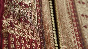 Traditional batik songket pattern Indonesia photo