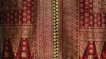 Traditional batik songket pattern Indonesia photo