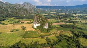 Aerial view of  Phu Lanka National Park Phayao province north of Thailand photo