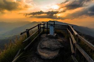 View of   Phu Chi Dao or Phu Chee Dao mountain at Chiang Rai, Thailand photo