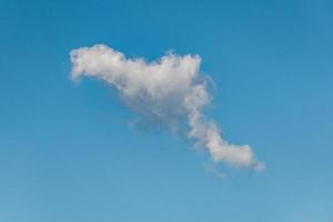 white clouds on blue sky photo