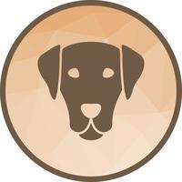 Dog Face Low Poly Background Icon vector