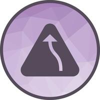 Left bend Low Poly Background Icon vector