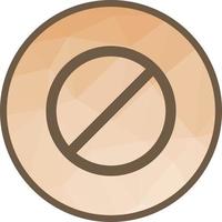 icono de fondo de baja poli prohibido vector