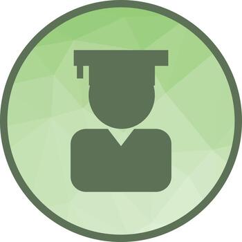 convocatoria ii icono de fondo de baja poli vector