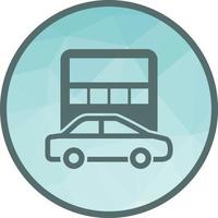 Car Calculation Low Poly Background Icon vector
