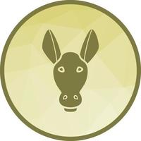 Donkey Face Low Poly Background Icon vector