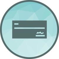 Signed Cheque Low Poly Background Icon vector