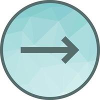 Right Arrow Low Poly Background Icon vector