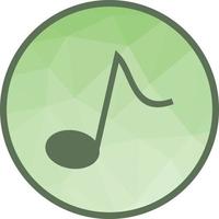 Music Note II Low Poly Background Icon vector