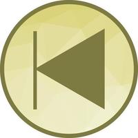Previous Track Low Poly Background Icon vector