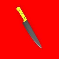 knife isolated on background photo