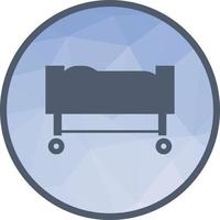 Stretcher Low Poly Background Icon vector
