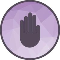 Hand Sign Low Poly Background Icon vector