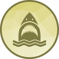 Shark Face Low Poly Background Icon vector