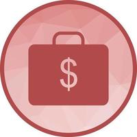 Currency Briefcase Low Poly Background Icon vector