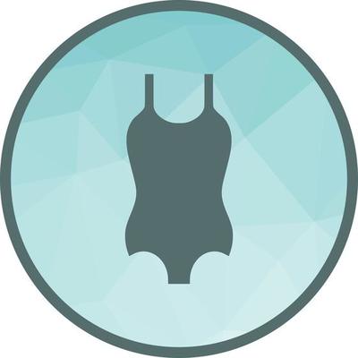 Swimming Vest Low Poly Background Icon