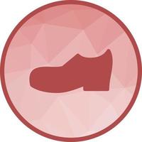 Men's Boots Low Poly Background Icon vector