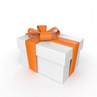 gift box isolated on background photo