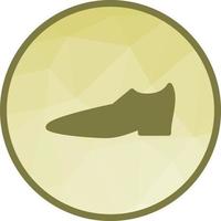 Men's Loafers Low Poly Background Icon vector