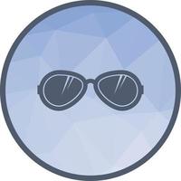 icono de fondo de baja poli de gafas de sol vector