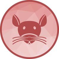 Mouse Face Low Poly Background Icon vector