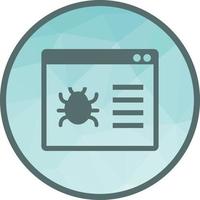 Web Crawler Low Poly Background Icon vector