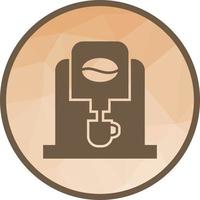 Coffee Machine Low Poly Background Icon vector