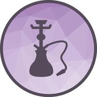 Hookah Low Poly Background Icon vector