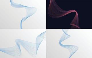 modern wave curve abstract presentation background Pack vector