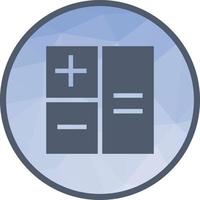 Calculation Low Poly Background Icon vector