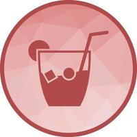 Whiskey Sour Low Poly Background Icon vector