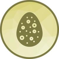 huevo de pascua vii icono de fondo de baja poli vector