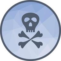 Pirate Sign Low Poly Background Icon vector