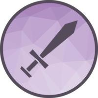 Pirate Sword Low Poly Background Icon vector