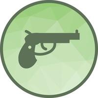 icono de fondo de pistola baja poli vector